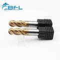 BFL Fresa CNC Карбид 4 флейты Шариковые концевые фрезы